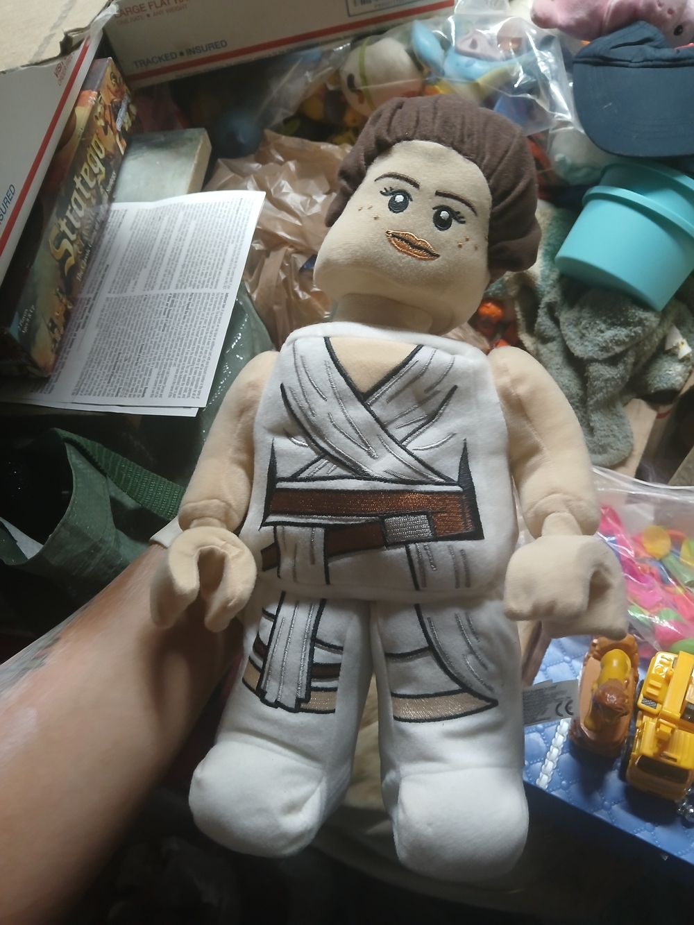 LEGO Star Wars Rey Plush figure, designed to look like a soft fabric version of